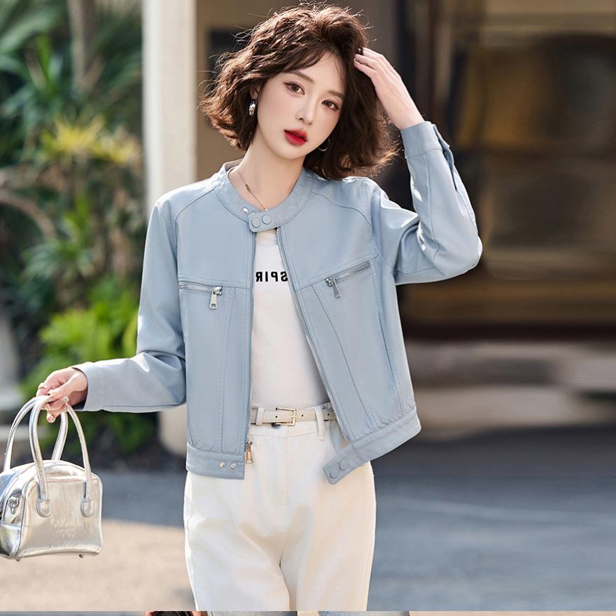 Женская кожаная куртка, короткие модели, новинка ранней весны и осени, повседневная универсальная одежда в стиле локомотив, кожаная куртка, топ XL синий
Женская кожаная куртка, короткие модели, новинка ранней весны и осени, повседневная универсальная одежда в стиле локомотив, кожаная куртка, топ XL синий