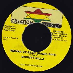 7inch Record BOUNTY KILLER - Wanna Be Seen NONE Creation Star M 2001 Jamaica Reggae, Ska & Dub Used
7inch Record BOUNTY KILLER - Wanna Be Seen NONE Creation Star M 2001 Jamaica Reggae, Ska & Dub Used