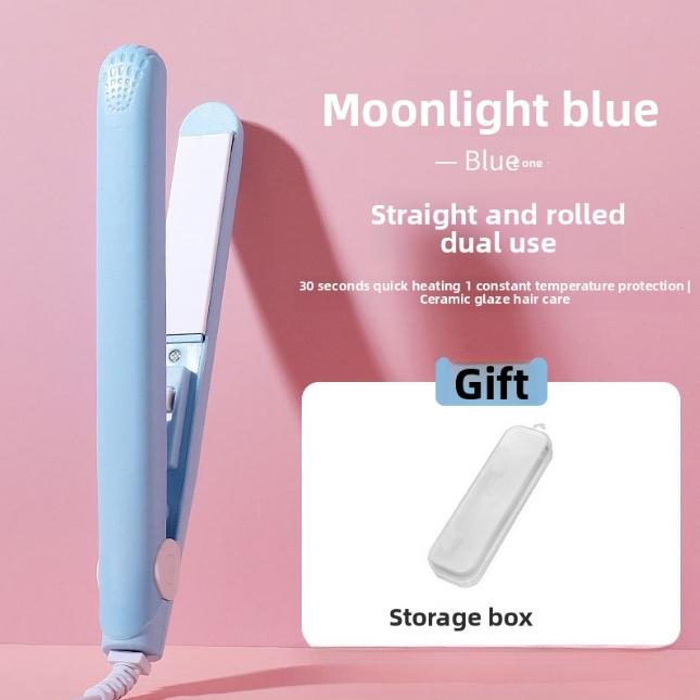 Мини Быстро Нагревающийся Выпрямитель для Волос Красочная фанера Зажим для челки Двойного назначения для Вьющихся и Прямых Волос