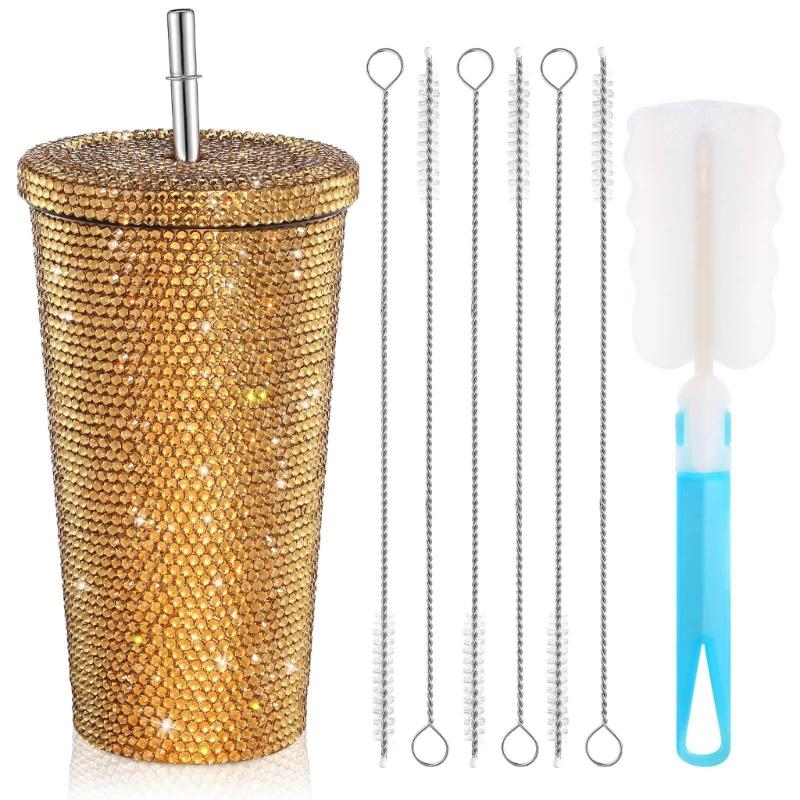 Double Walled Thermal Water Cup with Straw Portable Water Cup Stainless Steel Material Suitable for Hot and Cold Drinks
Double Walled Thermal Water Cup with Straw Portable Water Cup Stainless Steel Material Suitable for Hot and Cold Drinks