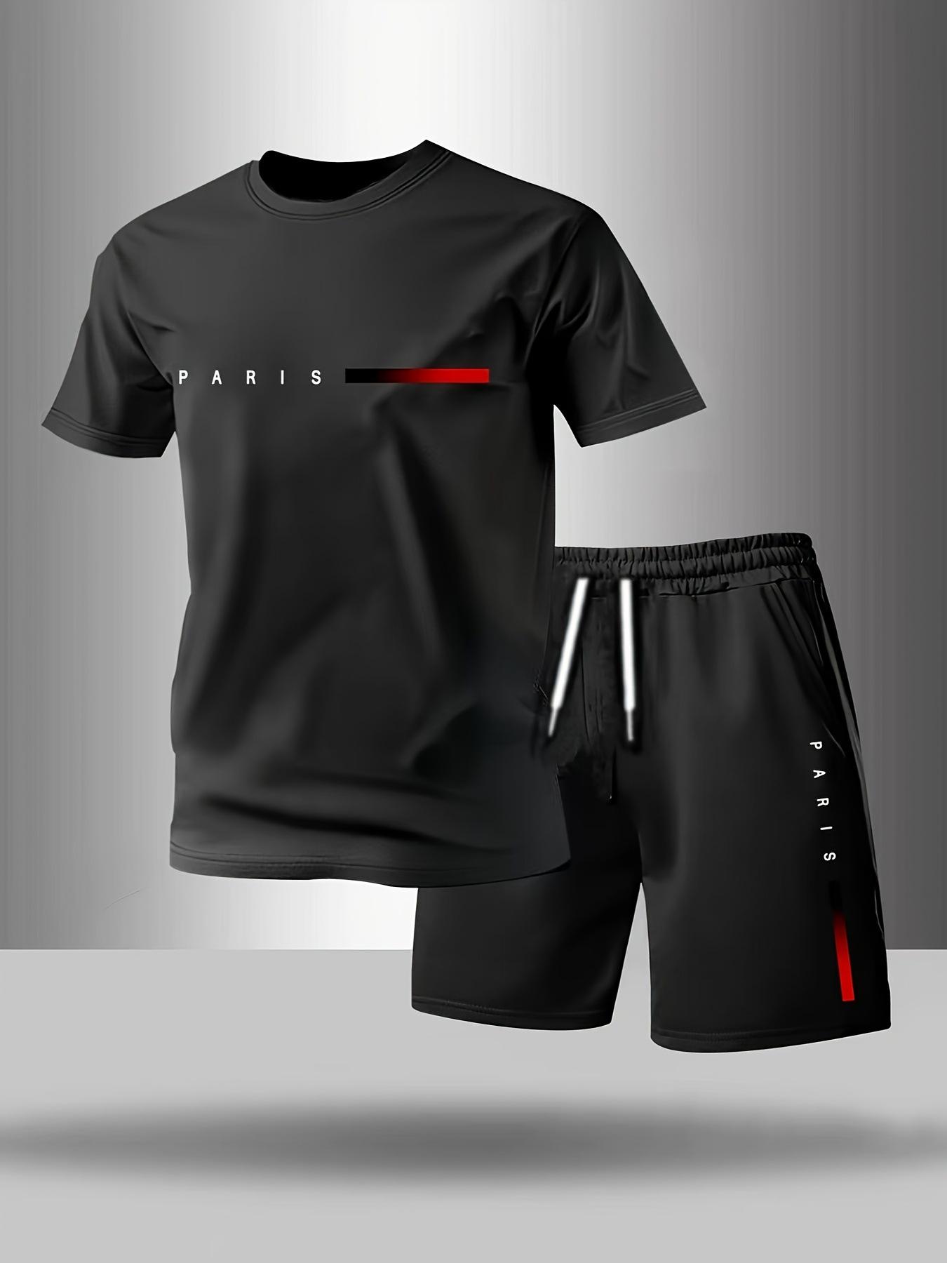 Men s European Summer Casual Sports Suit - Round Neck, Short Sleeve Top & Shorts Two-Piece Set S
Men s European Summer Casual Sports Suit - Round Neck, Short Sleeve Top & Shorts Two-Piece Set S
