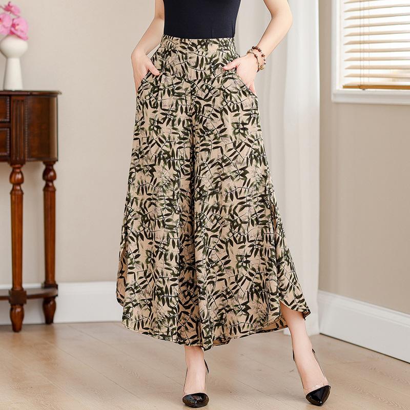 Summer Fashion Simple Elegant High Waist Wide Leg Pants Women Print Loose Thin Casual Wide Leg Straight Leg Pants L
Summer Fashion Simple Elegant High Waist Wide Leg Pants Women Print Loose Thin Casual Wide Leg Straight Leg Pants L