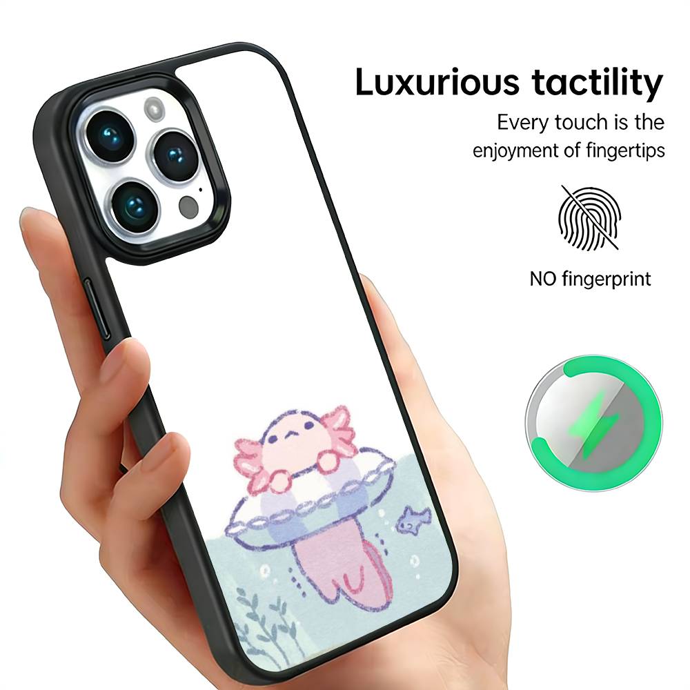 Cartoon Cute Axolotl Phone Case For IPhone17 16 15 14 13 12 11 Plus Pro Max Plus Wireless Charger Cover Funda iPhone11PRO
Cartoon Cute Axolotl Phone Case For IPhone17 16 15 14 13 12 11 Plus Pro Max Plus Wireless Charger Cover Funda iPhone11PRO