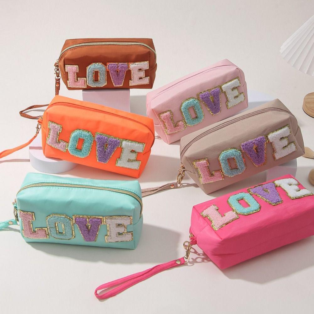 Large Capacity Makeup Bag Embroidered Stationery Bag Simple Storage Bags Women рожевий червоний колір
Large Capacity Makeup Bag Embroidered Stationery Bag Simple Storage Bags Women рожевий червоний колір