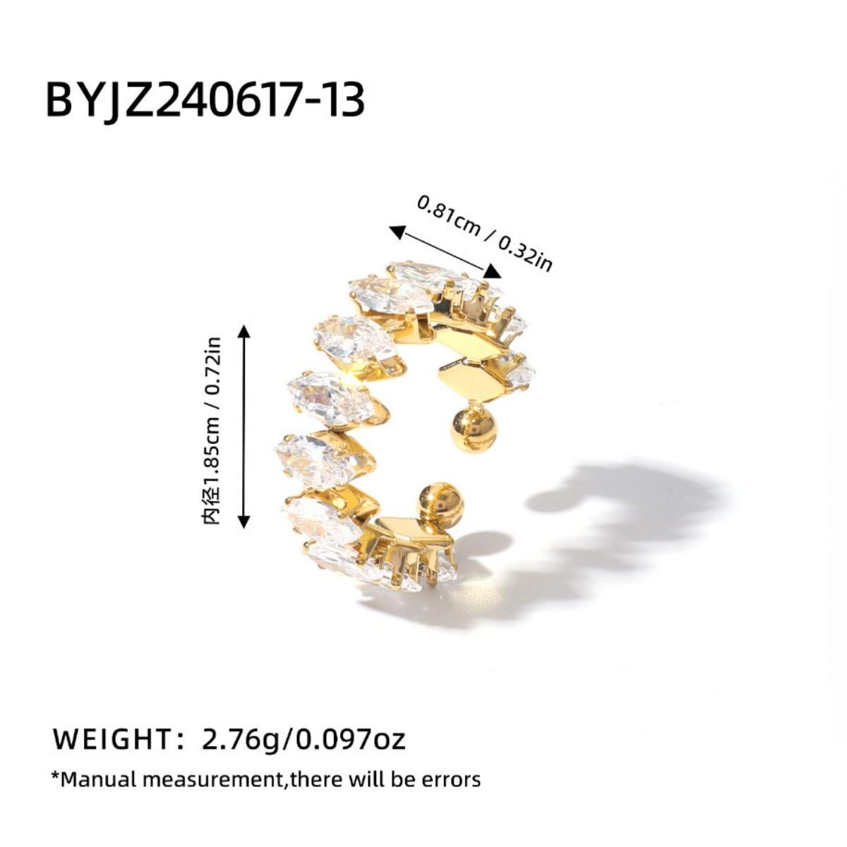Colorful Cubic Zircon Ring for Women Stainless Steel Gold Color Open Ring Vintage Boho Wedding Party Zircon Gift Accessories resizable
Colorful Cubic Zircon Ring for Women Stainless Steel Gold Color Open Ring Vintage Boho Wedding Party Zircon Gift Accessories resizable