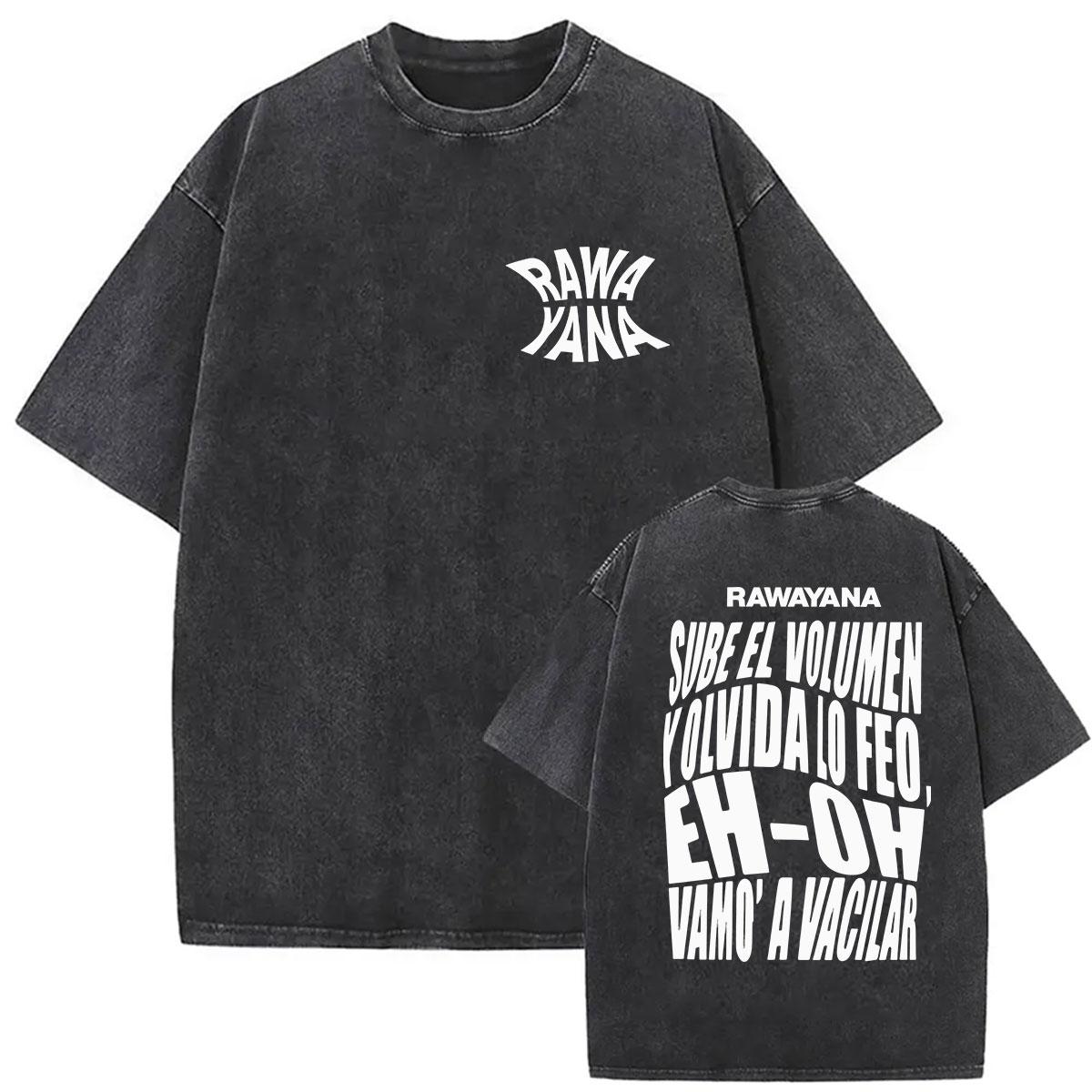 Rawayana Donde Es El After Tour Retro Washed T Shirts Men Women Harajuku Clothing Fashion Tshirt Casual Oversized Tshirt S
Rawayana Donde Es El After Tour Retro Washed T Shirts Men Women Harajuku Clothing Fashion Tshirt Casual Oversized Tshirt S