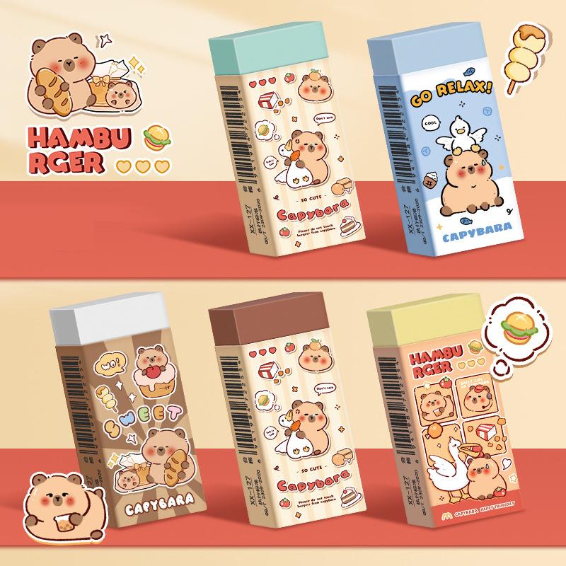 10Pcs Cute Cartoon Capybara Eraser Kawaii Fashion Pencil Eraser Lovely Durable Eraser Student Stationery School Supplies Gifts onesize
10Pcs Cute Cartoon Capybara Eraser Kawaii Fashion Pencil Eraser Lovely Durable Eraser Student Stationery School Supplies Gifts onesize