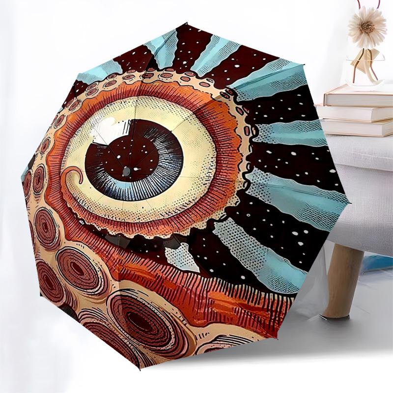 1pc Octopus Eye Design Automatic Opening/Closing Umbrella with Portable Tri-Fold Design, 8-Bone Iron Frame Outdoor Umbrella, Perfect Gift for Fans, Tr
1pc Octopus Eye Design Automatic Opening/Closing Umbrella with Portable Tri-Fold Design, 8-Bone Iron Frame Outdoor Umbrella, Perfect Gift for Fans, Tr