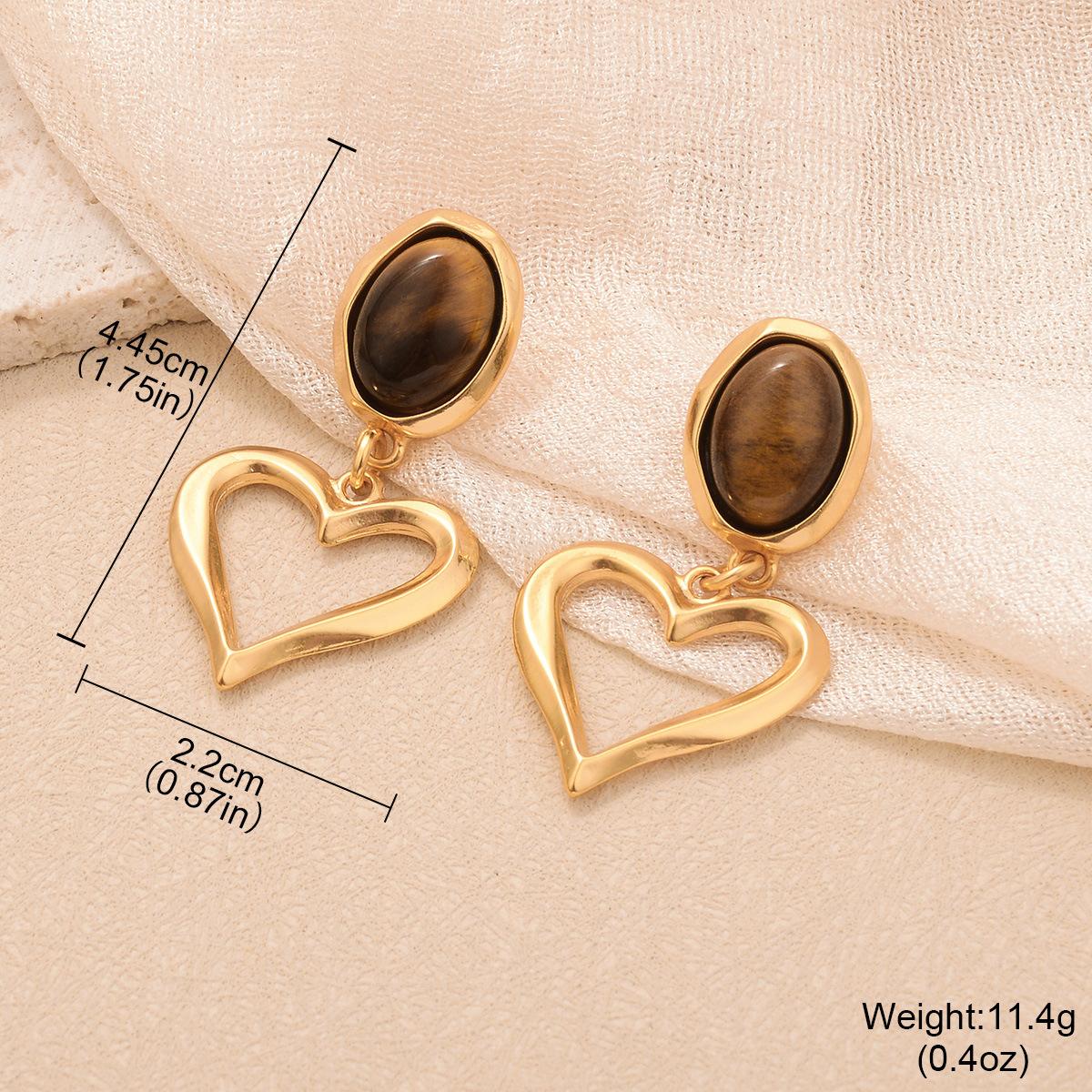 Silver needle coffee color tiger s eye stone oval earrings Maillard retro temperament stud earrings niche simple fringed earrings
Silver needle coffee color tiger s eye stone oval earrings Maillard retro temperament stud earrings niche simple fringed earrings