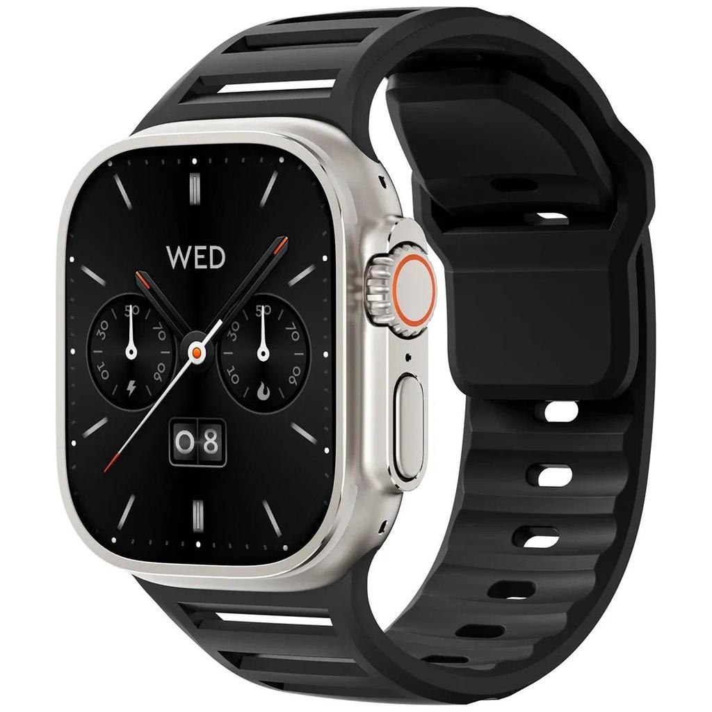Силиконовый ремешок совместимый для Apple watch Ultra 3 2 1 49мм 46мм 45мм 44мм 42мм для iwatch Серии 11 10 9 8 7 6 SE 5 4 3 2 1 44mm 45mm 46mm 49mm чёрный
Силиконовый ремешок совместимый для Apple watch Ultra 3 2 1 49мм 46мм 45мм 44мм 42мм для iwatch Серии 11 10 9 8 7 6 SE 5 4 3 2 1 44mm 45mm 46mm 49mm чёрный
