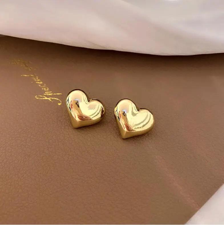 Simple Charm Gold Color LOVE Heart Stud Earrings for Women Korean Trendy Cute Stainless Steel Ear Rings Wedding Jewelry Gift
Simple Charm Gold Color LOVE Heart Stud Earrings for Women Korean Trendy Cute Stainless Steel Ear Rings Wedding Jewelry Gift