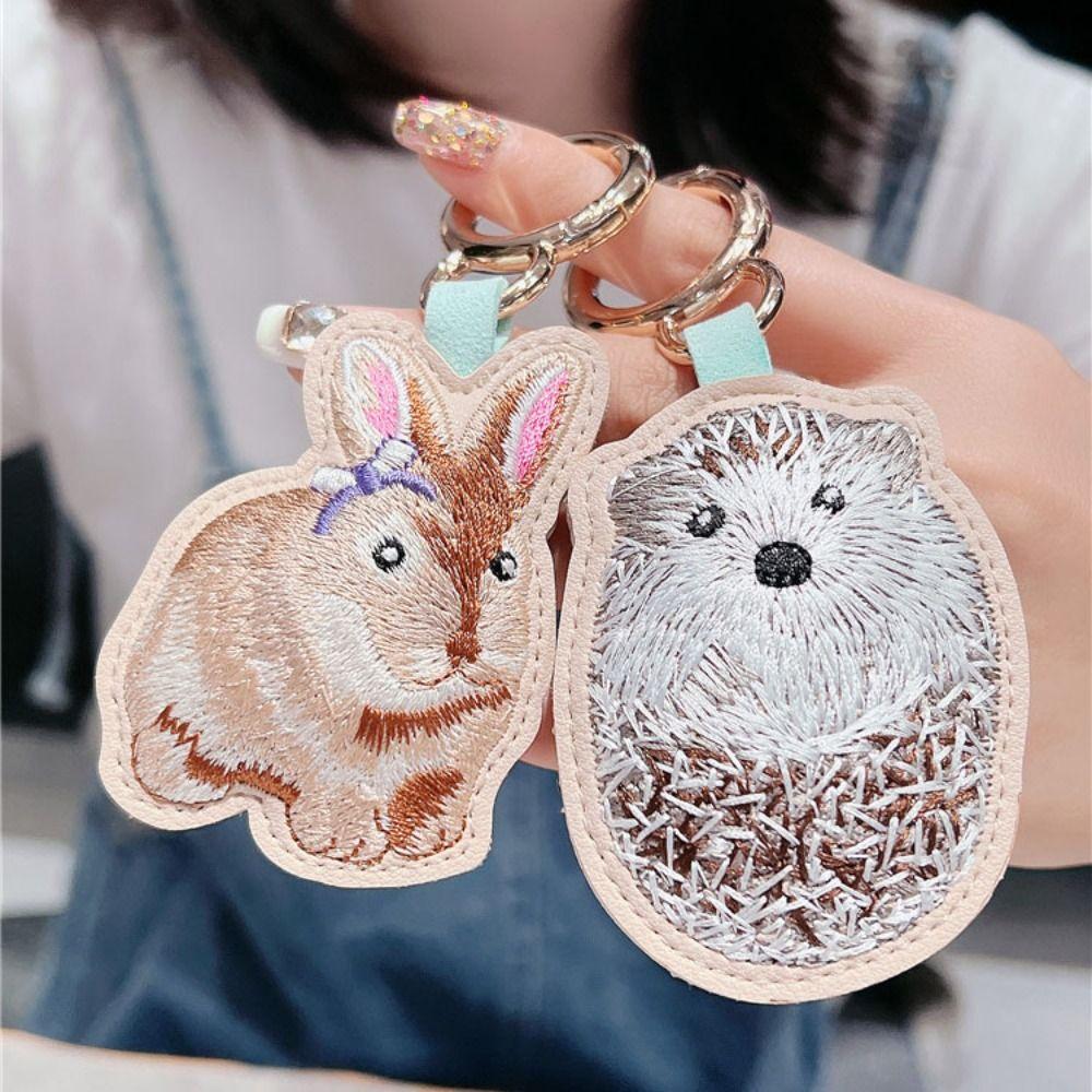 Dog Cartoon Animal Pendant Hedgehog Car Keyring Lovely Embroidery Rabbit Keychain Gifts Dog
Dog Cartoon Animal Pendant Hedgehog Car Keyring Lovely Embroidery Rabbit Keychain Gifts Dog