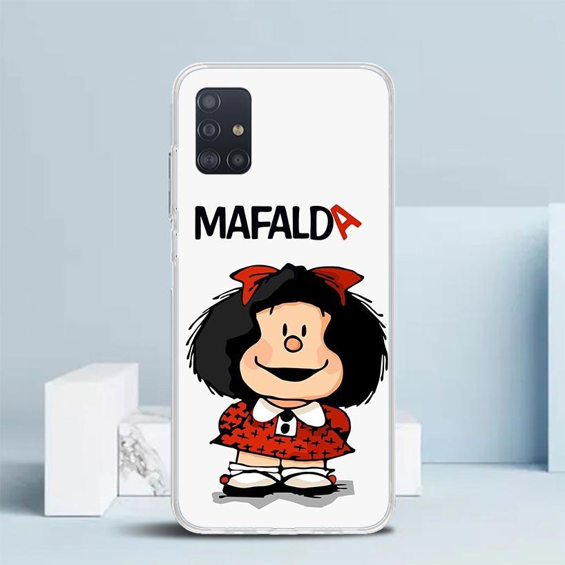 Cartoon Cute Mafalda Soft Cover for Samsung Galaxy A12 A22 A32 A52 A72 A02S Phone Case Note 20 Ultra 10 S10 Plus A51 A71 A50S A2 Samsung A71 4G
Cartoon Cute Mafalda Soft Cover for Samsung Galaxy A12 A22 A32 A52 A72 A02S Phone Case Note 20 Ultra 10 S10 Plus A51 A71 A50S A2 Samsung A71 4G