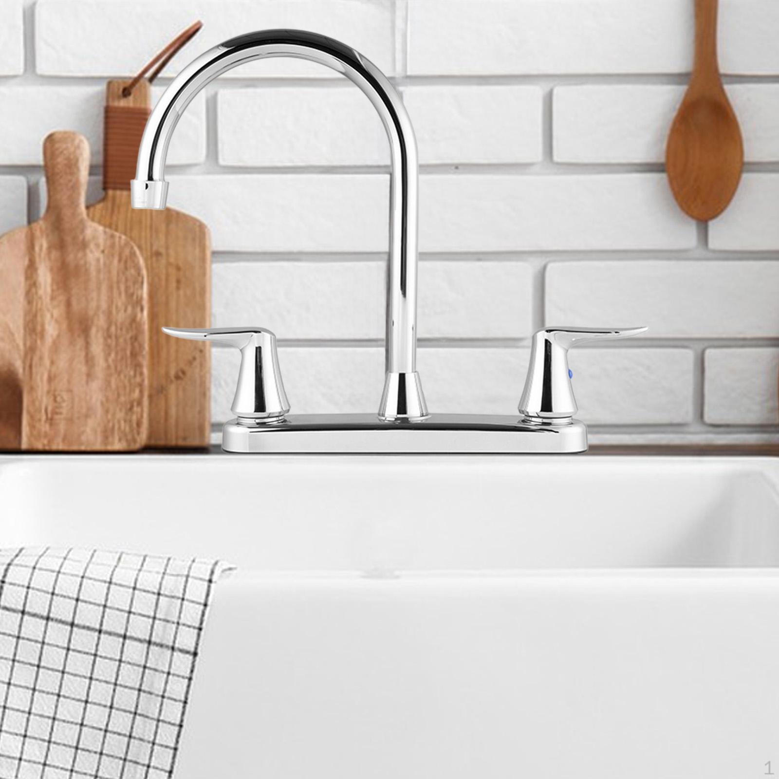 Смеситель для кухонной раковины автодома с высоким изливом, сменный аксессуар, прочный, с вращением на 360°, с 2 ручками
Смеситель для кухонной раковины автодома с высоким изливом, сменный аксессуар, прочный, с вращением на 360°, с 2 ручками