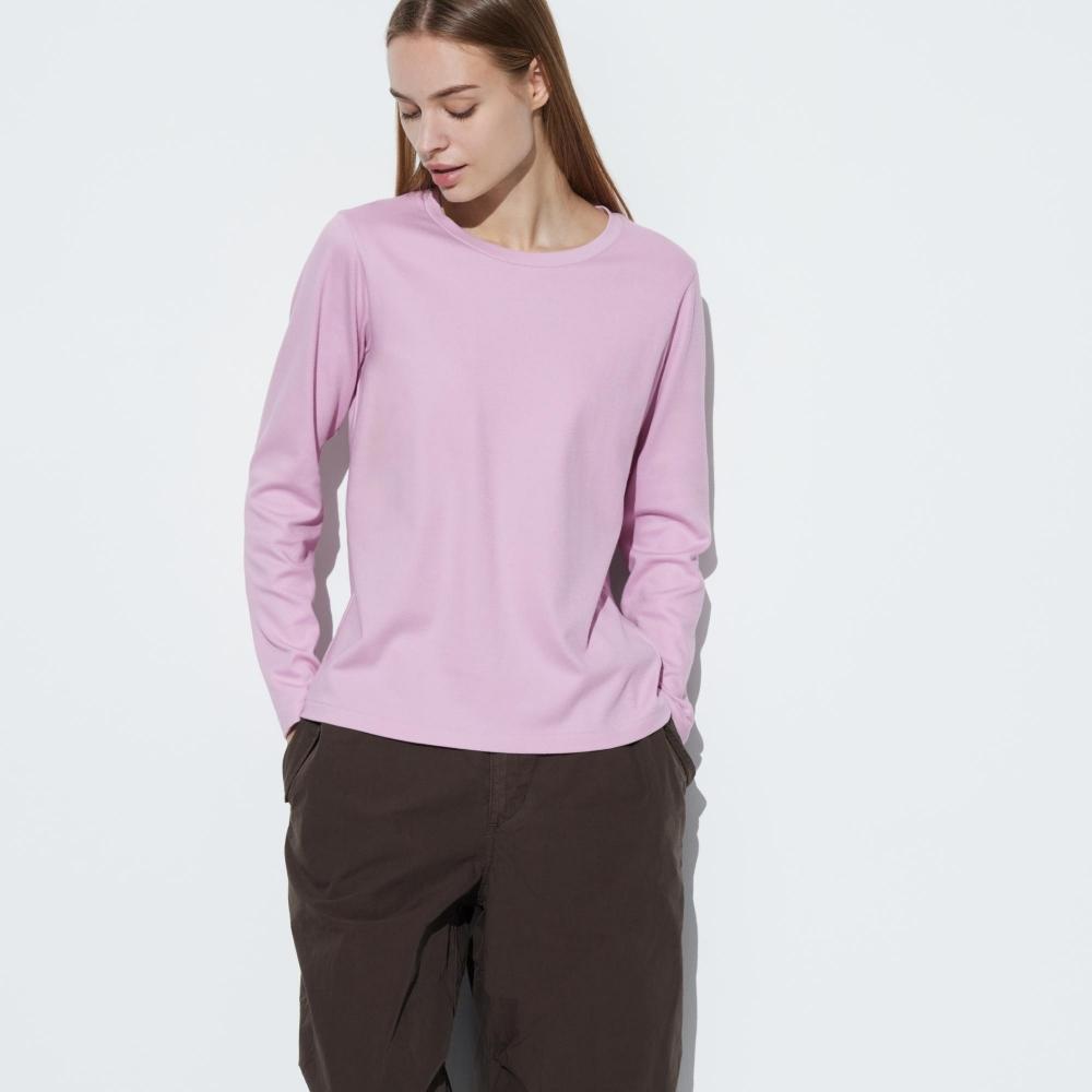 UNIQLO ЯПОНИЯ Футболка с круглым вырезом из гладкого эластичного хлопка с длинными рукавами
UNIQLO ЯПОНИЯ Футболка с круглым вырезом из гладкого эластичного хлопка с длинными рукавами
