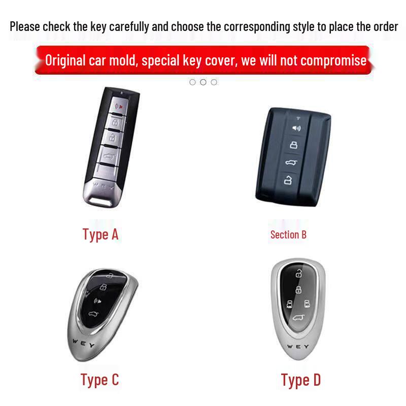 Wey Gaoshan Key Case for WEY Lanshan/Mocha DHT-PHEV - Unisex Protective Shell with Buckle No Size
Wey Gaoshan Key Case for WEY Lanshan/Mocha DHT-PHEV - Unisex Protective Shell with Buckle No Size