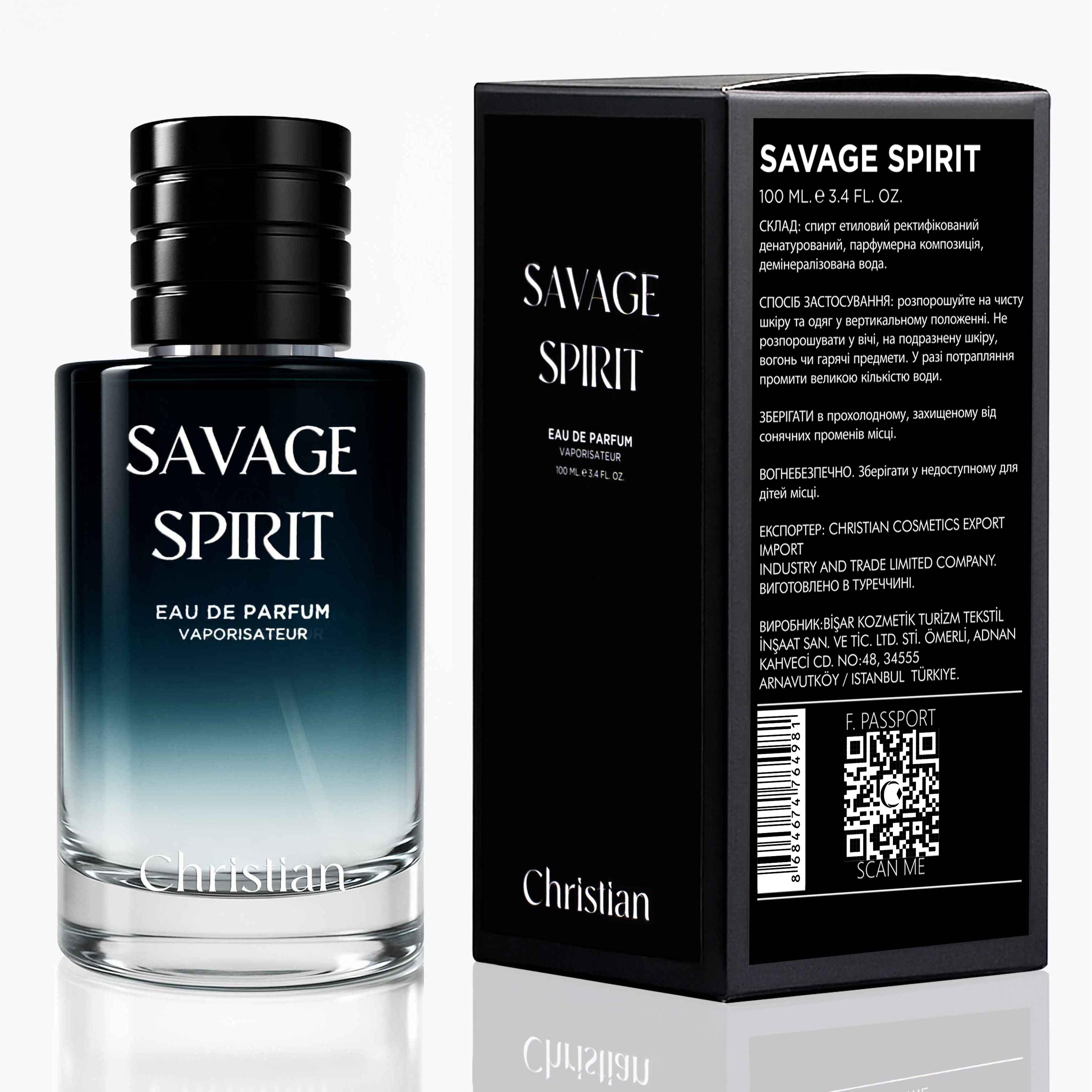 Christian SAVAGE SPIRIT ПАРФУМОВАНА ВОДА Чоловічий 50 ml
Christian SAVAGE SPIRIT ПАРФУМОВАНА ВОДА Чоловічий 50 ml