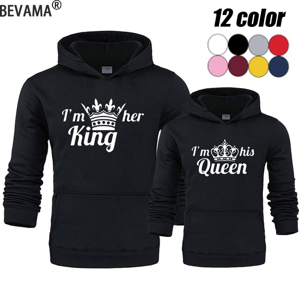 Женская толстовка с длинным рукавом, толстовки для влюбленных с принтом, толстовка для пар QUEEN KING, флисовые повседневные пуловеры с длинными рукавами больших размеров 
Женская толстовка с длинным рукавом, толстовки для влюбленных с принтом, толстовка для пар QUEEN KING, флисовые повседневные пуловеры с длинными рукавами больших размеров