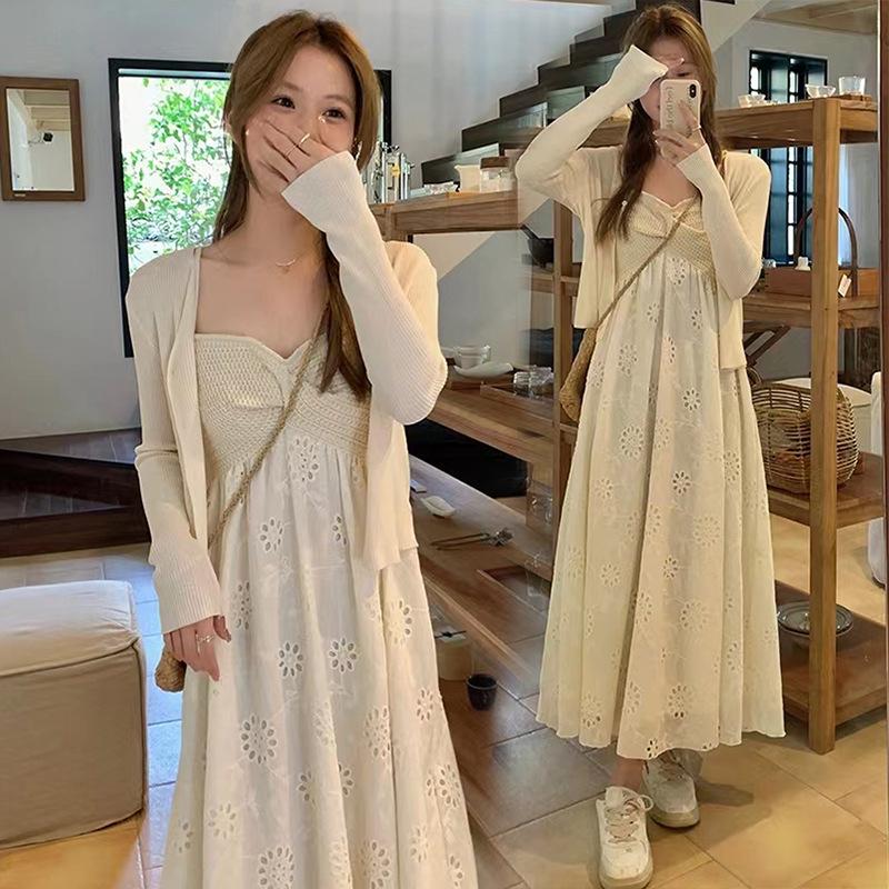 2026 Spring/Summer Maternity Two-Piece: Goddess Vibe Loose Camisole Dress & Sun Protection Cardigan Extra Large
2026 Spring/Summer Maternity Two-Piece: Goddess Vibe Loose Camisole Dress & Sun Protection Cardigan Extra Large