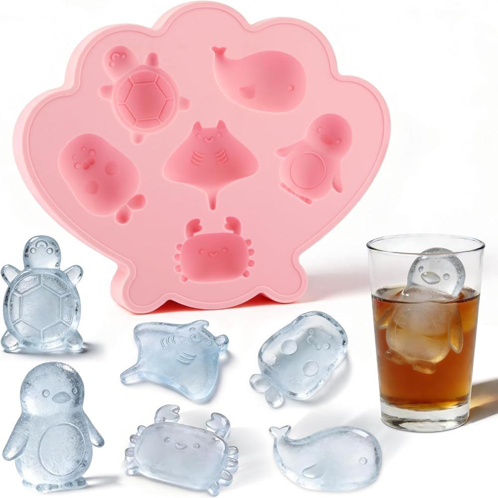 Easy to Release Ice Cube Tray 6 Holes Free of BPA Marine Life Shapes Cubes Dishwasher Safe Reusable Chocolate Mold розовый
Easy to Release Ice Cube Tray 6 Holes Free of BPA Marine Life Shapes Cubes Dishwasher Safe Reusable Chocolate Mold розовый