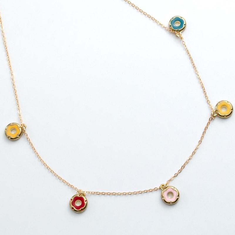 Minimalist Half Moon Mini Donut Necklace
Minimalist Half Moon Mini Donut Necklace