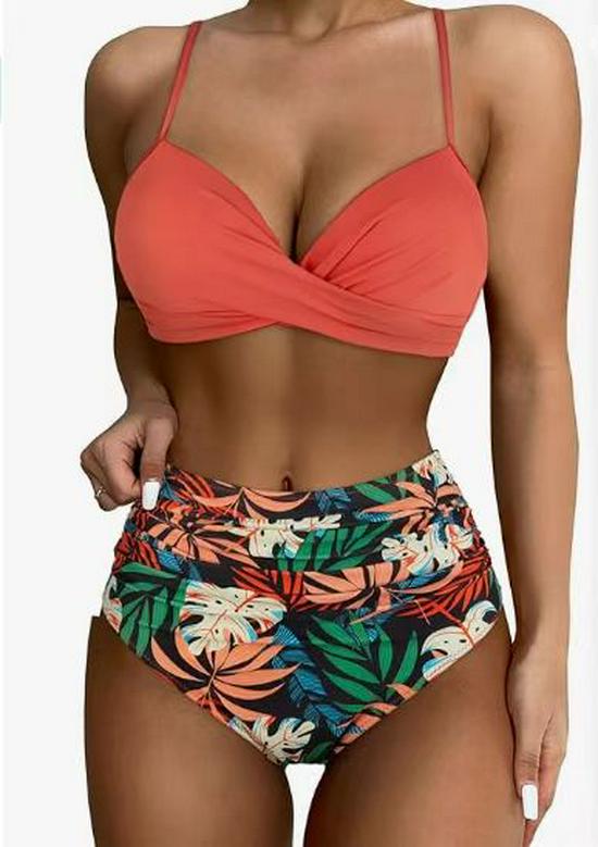 Women s High-Waisted Thickened Split Bikini – Tummy Concealing, Sexy Design, European and American Style S
Women s High-Waisted Thickened Split Bikini – Tummy Concealing, Sexy Design, European and American Style S