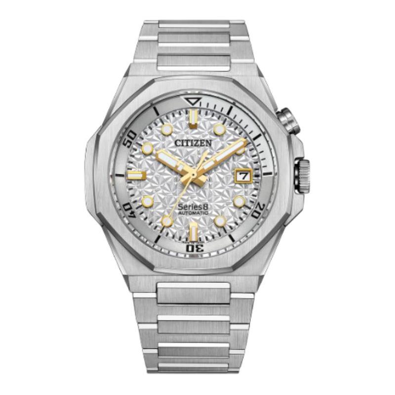 CITIZEN Series8 series 200 meters waterproof Automatic Steel Strap 42.6mm men s watch silver dial NB6060-58H синій
CITIZEN Series8 series 200 meters waterproof Automatic Steel Strap 42.6mm men s watch silver dial NB6060-58H синій