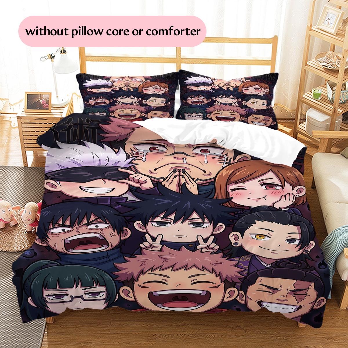 Jujutsu Kaisen Chibi Character Pattern Bedding Home Decoration Festival Gift (1 * duvet cover + 2 * pillowcase, without core) 135x200cm
Jujutsu Kaisen Chibi Character Pattern Bedding Home Decoration Festival Gift (1 * duvet cover + 2 * pillowcase, without core) 135x200cm