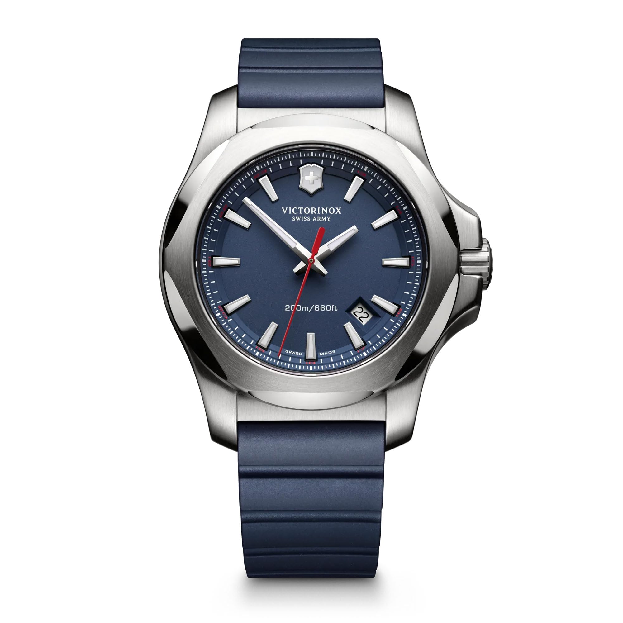 Годинник VICTORINOX Корпус з нержавіючої сталі Синій циферблат Синій гумовий ремінець Подарунок I.N.O.X. (316L/Кований) 241688,1 [
Годинник VICTORINOX Корпус з нержавіючої сталі Синій циферблат Синій гумовий ремінець Подарунок I.N.O.X. (316L/Кований) 241688,1 [