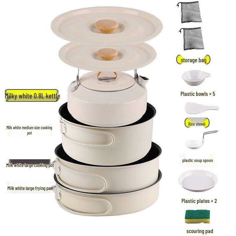 NuFeng Outdoor Camping Cookware Set with Kettle 15*7
NuFeng Outdoor Camping Cookware Set with Kettle 15*7