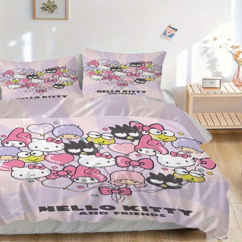 3pcs Balloon HelloKitty & Friends Bedding Set - Includes 1 Quilt Cover and 2 Pillowcases, Comfortable Bedding with Stylish Design for Bedroom 135x200cm
3pcs Balloon HelloKitty & Friends Bedding Set - Includes 1 Quilt Cover and 2 Pillowcases, Comfortable Bedding with Stylish Design for Bedroom 135x200cm