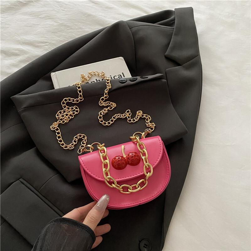 Sweet White Mini Saddle Bag Cute Cherry Decor PU Leather Chain Crossbody Handbag For Women Daily Fashi Purse
Sweet White Mini Saddle Bag Cute Cherry Decor PU Leather Chain Crossbody Handbag For Women Daily Fashi Purse