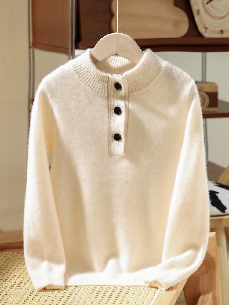 Unisex Children s Pure Wool Pullover - Thickened Seven-Needle, Half-High Collar for Autumn & Winter. 150 cm
Unisex Children s Pure Wool Pullover - Thickened Seven-Needle, Half-High Collar for Autumn & Winter. 150 cm