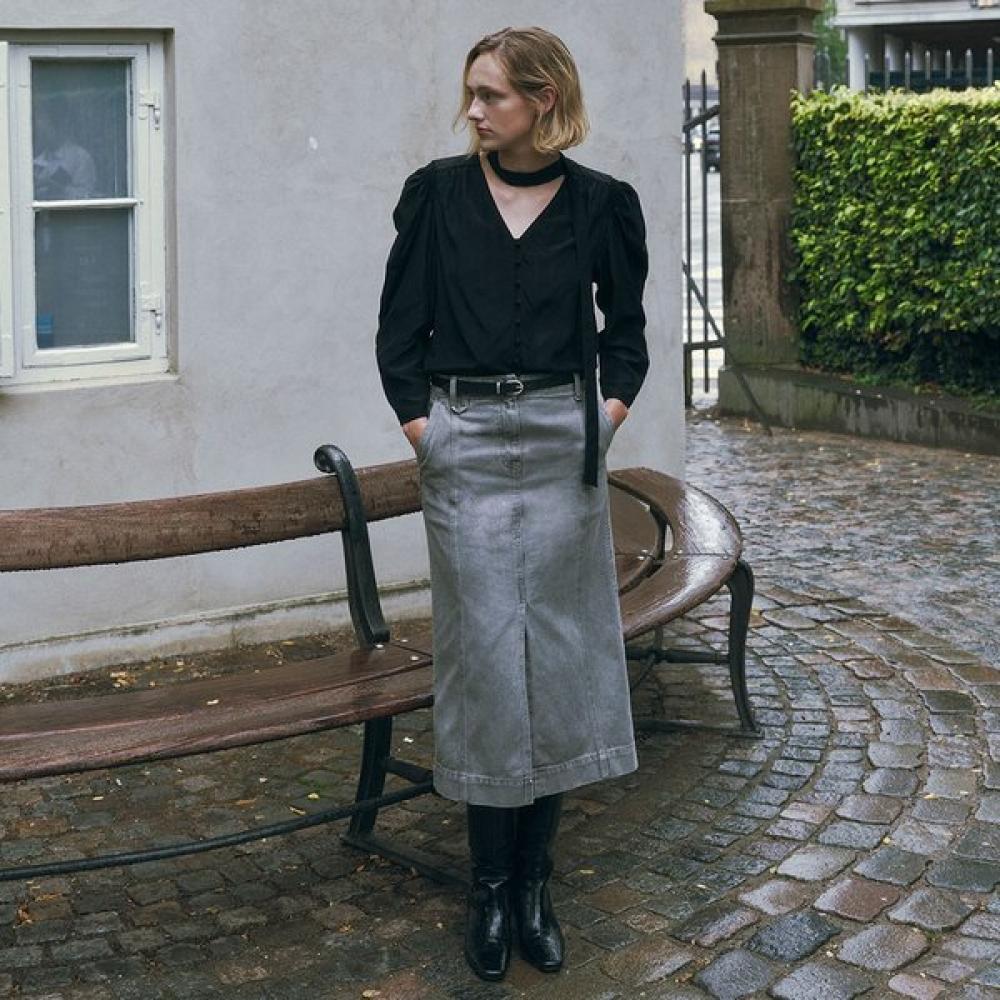 On On Cut Denim lOng Skirt Nej4as706 GREY/66
On On Cut Denim lOng Skirt Nej4as706 GREY/66