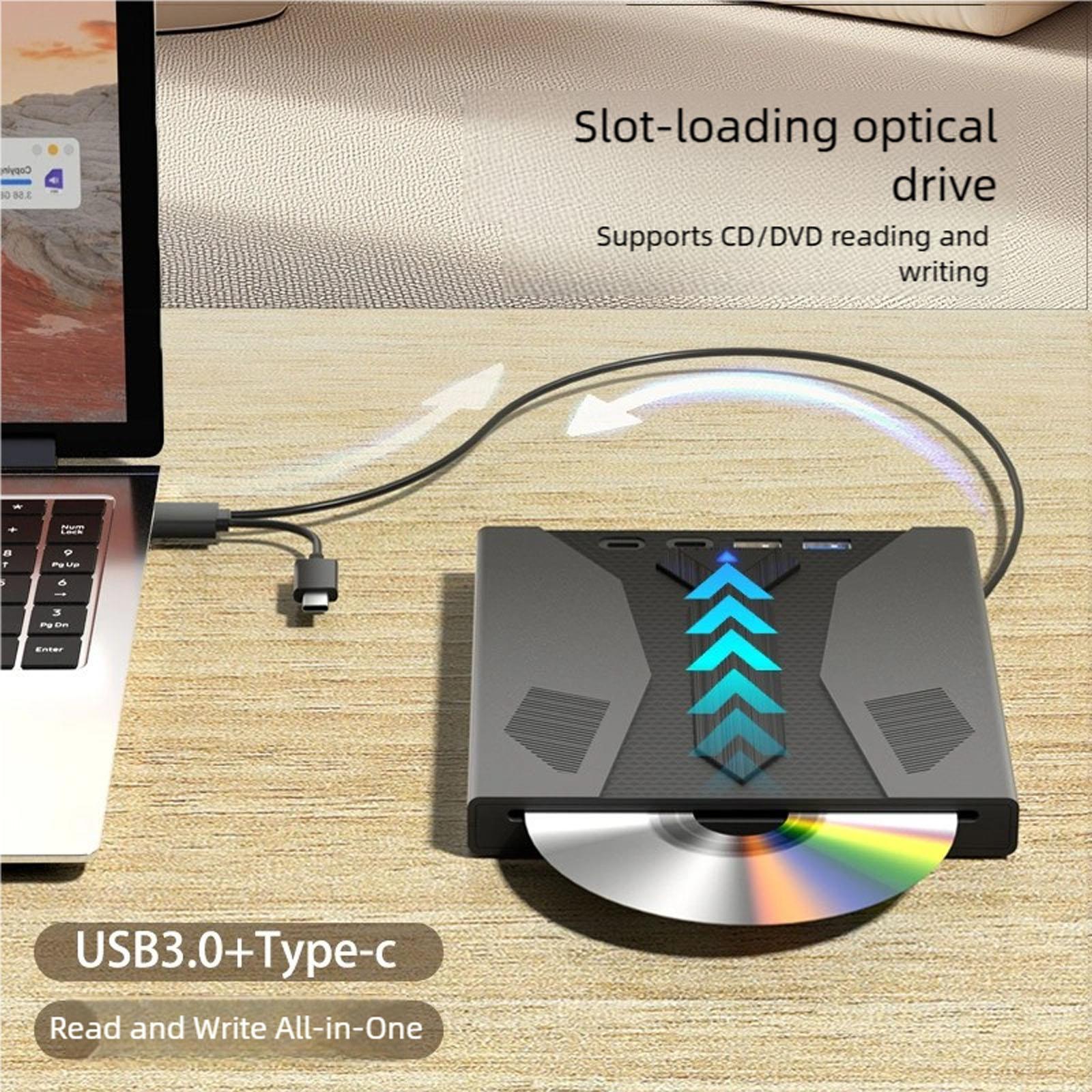 Portable USB Type C Slimmer External Dvds Drive Slot Loading Mechanism High Speed Data Transfer External Opticals Drive 1
Portable USB Type C Slimmer External Dvds Drive Slot Loading Mechanism High Speed Data Transfer External Opticals Drive 1
