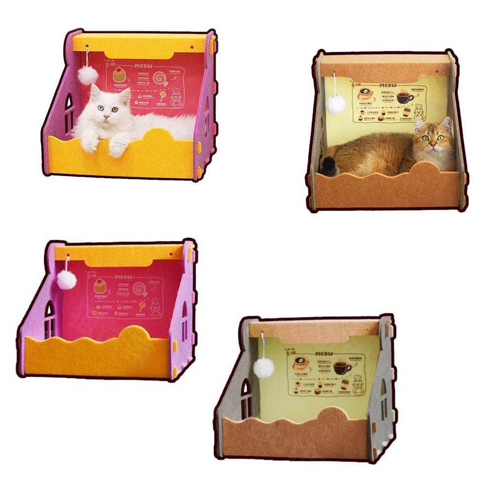 Safety Felt Cat Nest Non Occupying Pet Toy Bed Interactive Cat House Indoor кавовий
Safety Felt Cat Nest Non Occupying Pet Toy Bed Interactive Cat House Indoor кавовий