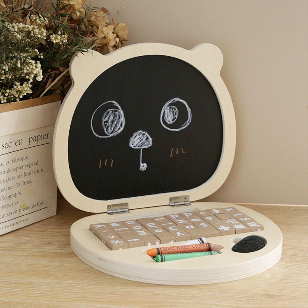 Multifuntional Simulation Drawing Board Laptop Shaped Children s Drawing Toy Learning Tools Bear Laptop(with word card)
Multifuntional Simulation Drawing Board Laptop Shaped Children s Drawing Toy Learning Tools Bear Laptop(with word card)