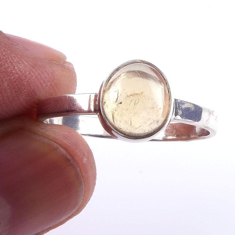 Кольцо из чистого серебра 925 пробы с натуральным цитрином ручной работы, размер 9,5 G5U62 
Кольцо из чистого серебра 925 пробы с натуральным цитрином ручной работы, размер 9,5 G5U62