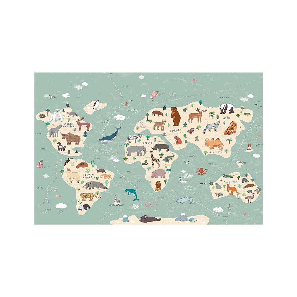 World Map Background with Cartoon Animals for Home and Party Decor Educational Geography Learning Tools Wall Poster A4-29.7*21cm
World Map Background with Cartoon Animals for Home and Party Decor Educational Geography Learning Tools Wall Poster A4-29.7*21cm