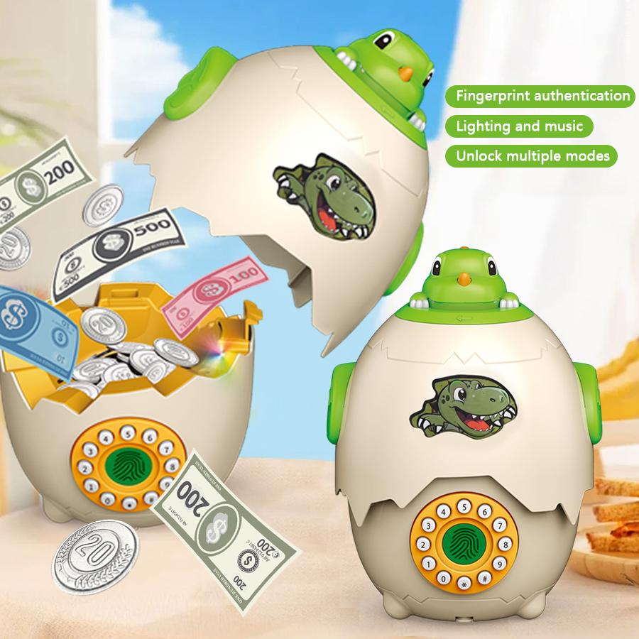 333-74 Kids Cartoon Dinosaur Egg Piggy Bank Password Protection Educational Money Bank Type A
333-74 Kids Cartoon Dinosaur Egg Piggy Bank Password Protection Educational Money Bank Type A