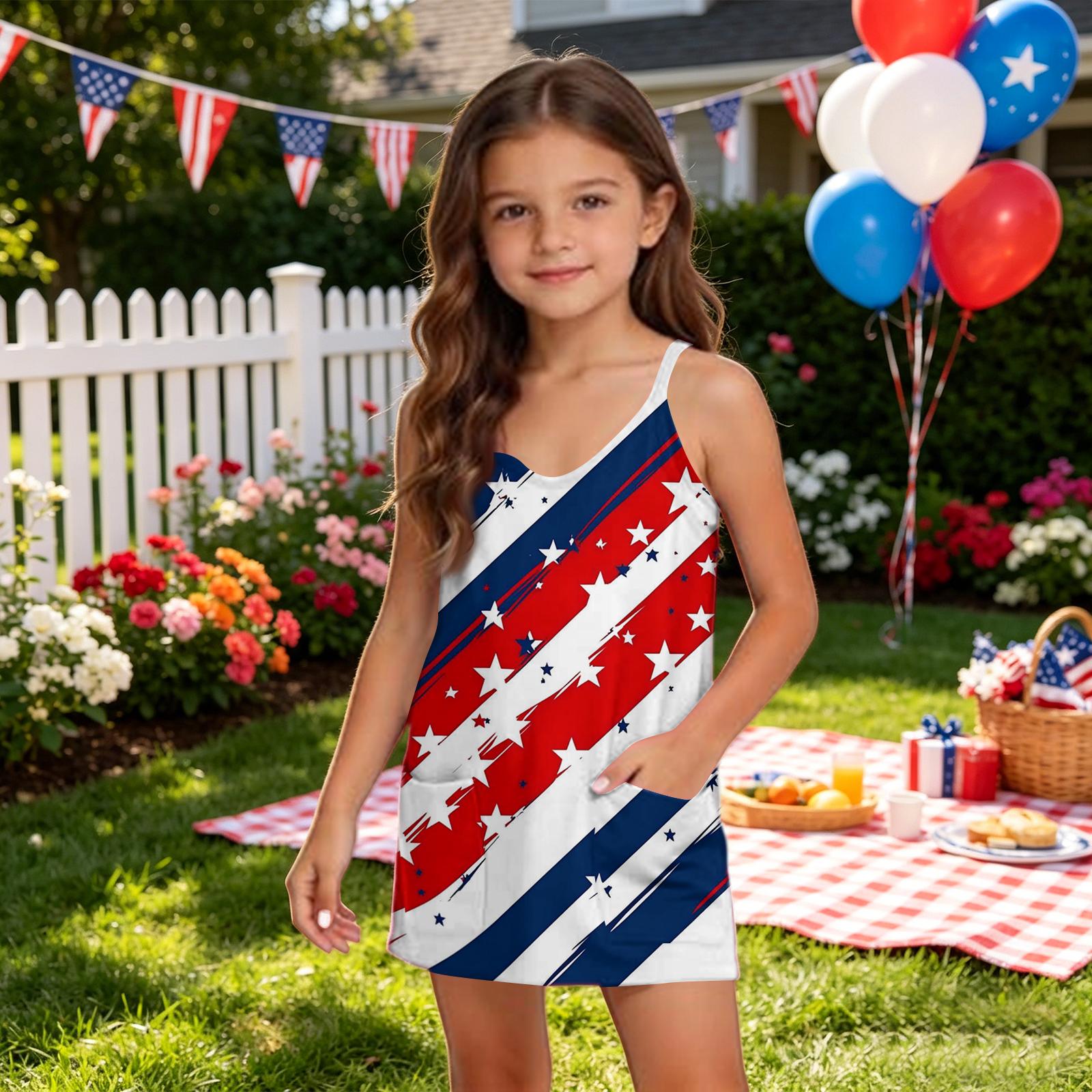 Girls Summer V Neck Sleeveless Romper Dress with Pockets and Attached Shorts Suitable for Casual Outdoor Activities and Daily Wear 170 Кіновар
Girls Summer V Neck Sleeveless Romper Dress with Pockets and Attached Shorts Suitable for Casual Outdoor Activities and Daily Wear 170 Кіновар