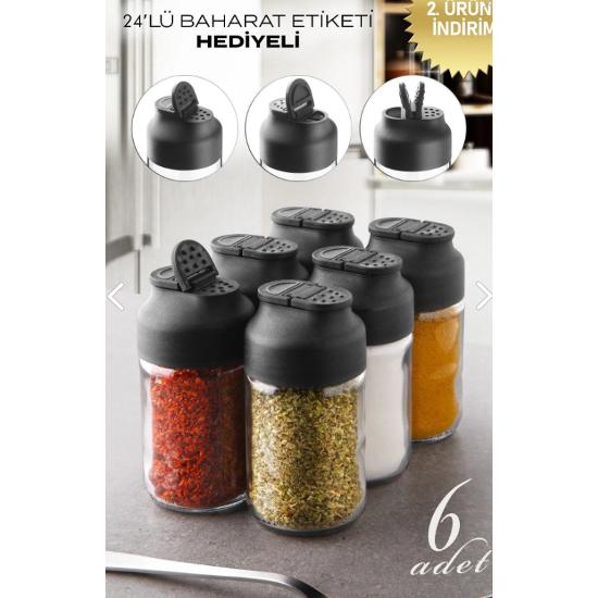 Набор из 6 миниатюрных стеклянных шейкеров для специй с двойной крышкой - солонки и перечницы
Набор из 6 миниатюрных стеклянных шейкеров для специй с двойной крышкой - солонки и перечницы