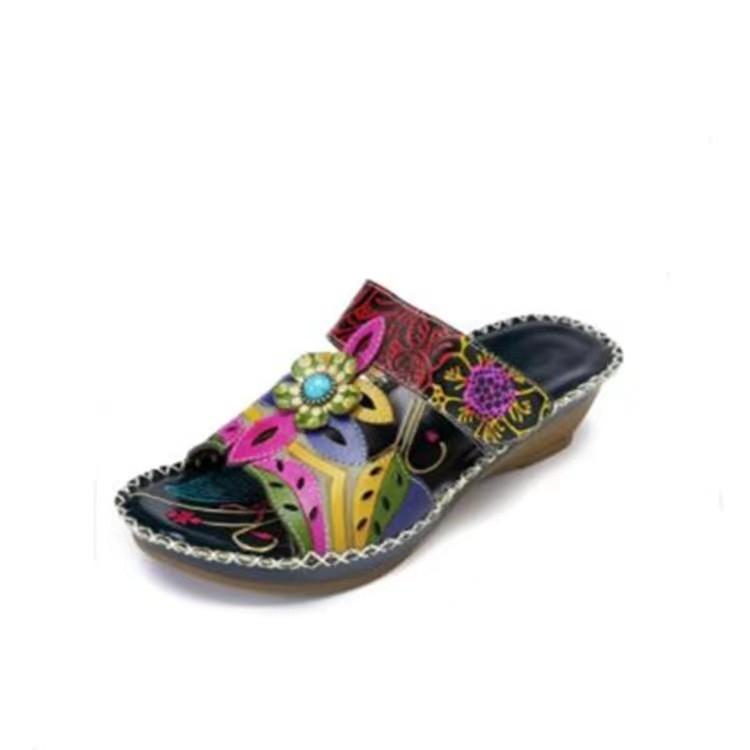 European, American Bohemian ethnic style women s shoes wedges sandals slippers flower sandals 35 чёрный
European, American Bohemian ethnic style women s shoes wedges sandals slippers flower sandals 35 чёрный