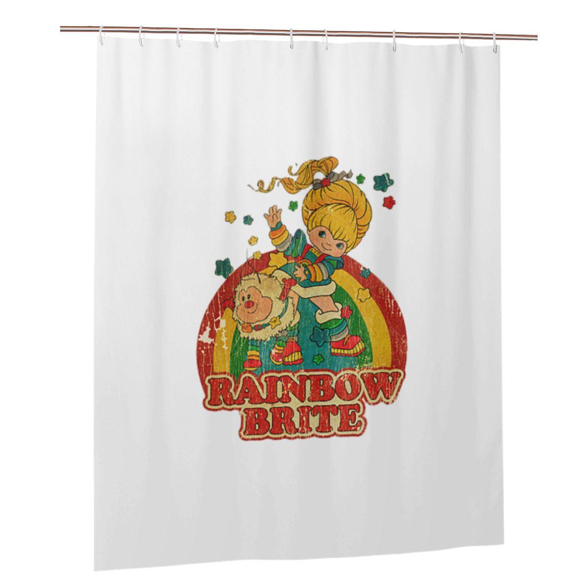 Retro Vintage Rainbow Brite Shower Curtain Bathroom Polyester Waterproof Bath Curtains With Hooks W60H190(CM)-1 Pcs
Retro Vintage Rainbow Brite Shower Curtain Bathroom Polyester Waterproof Bath Curtains With Hooks W60H190(CM)-1 Pcs