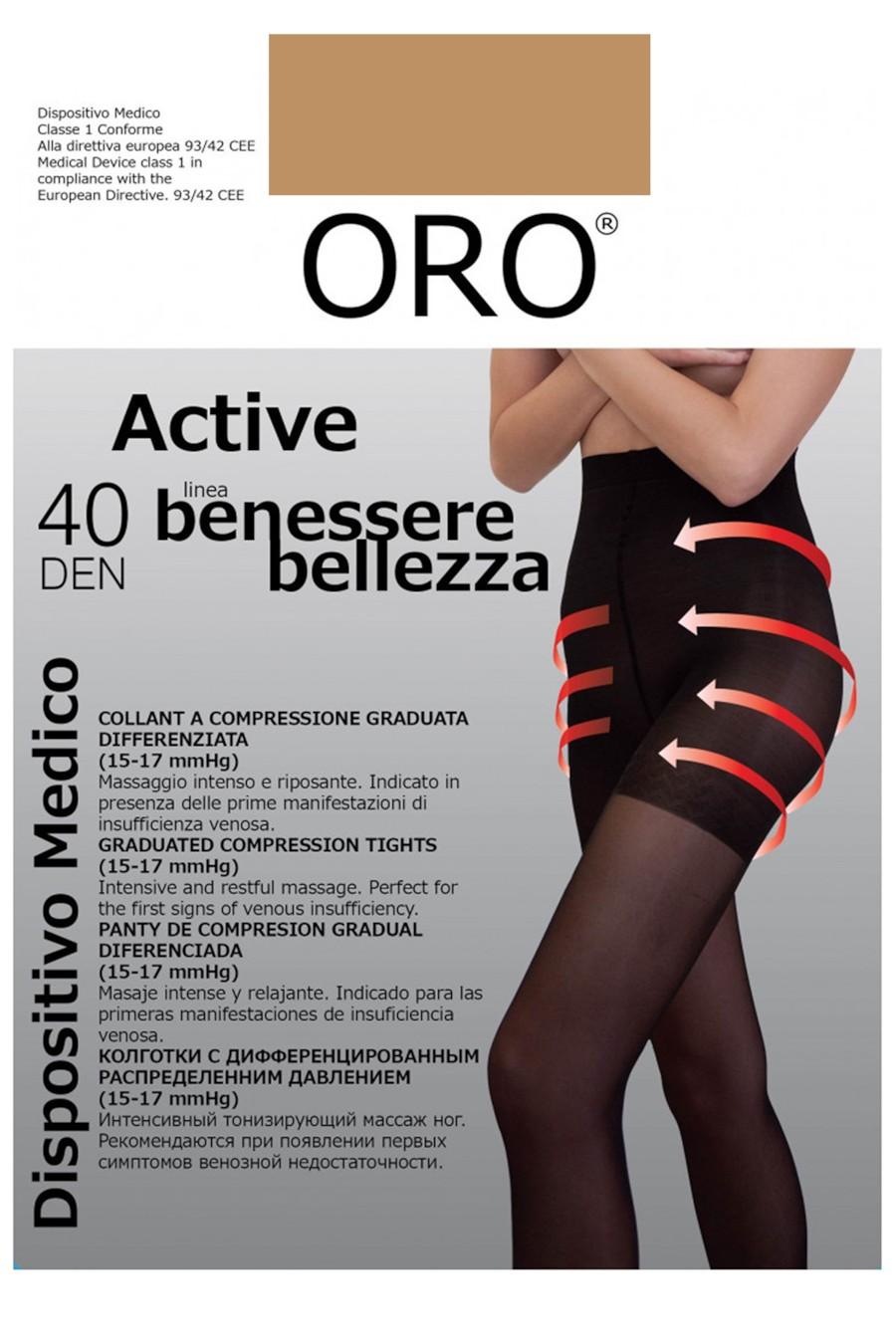 Колготки, 40 den ORO (91997) 4(L) тілесний 
Колготки, 40 den ORO (91997) 4(L) тілесний