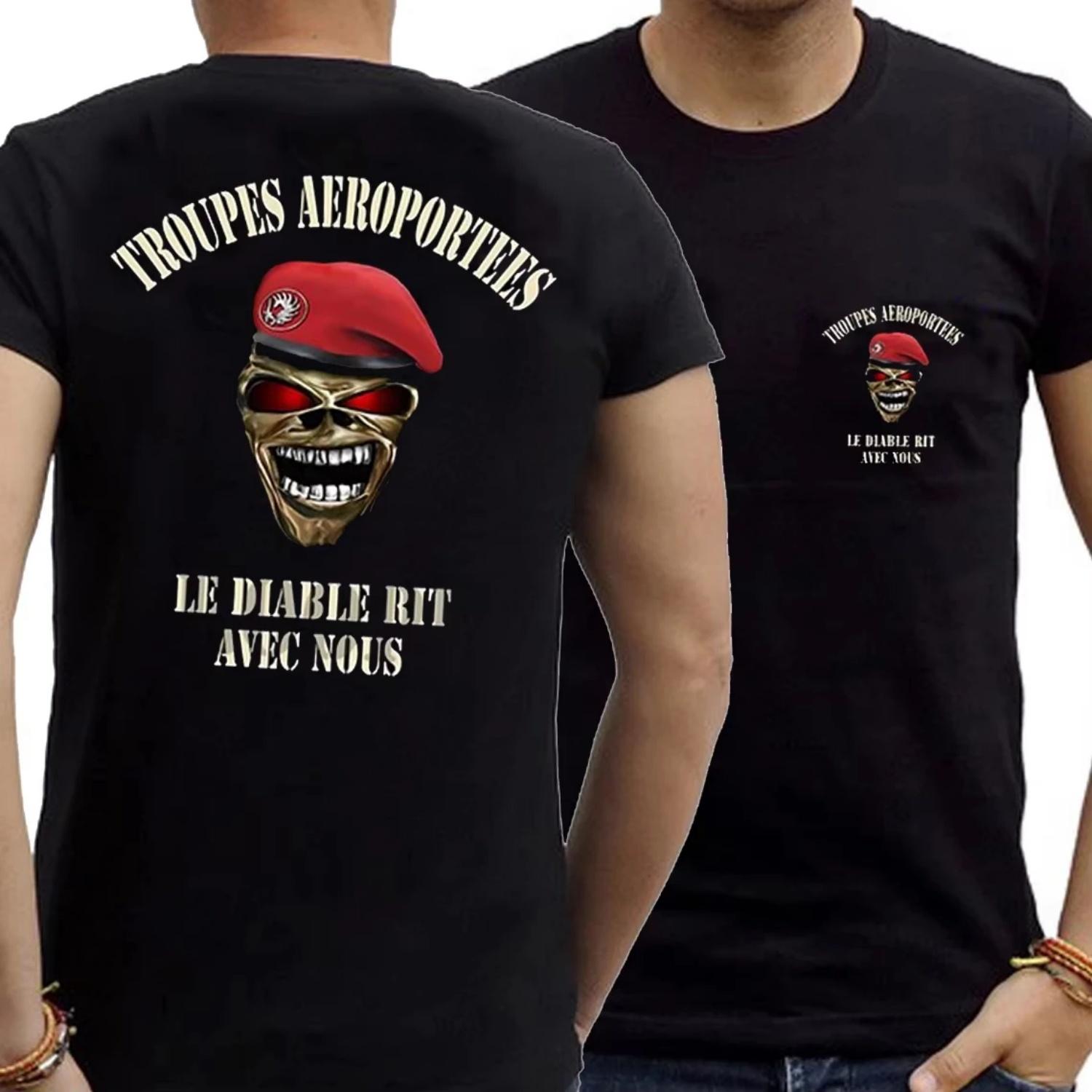 Men Cotton T Shirt Skull Devil Red Beret Troopers Aeroportees Casual Fashion Style S чёрный
Men Cotton T Shirt Skull Devil Red Beret Troopers Aeroportees Casual Fashion Style S чёрный