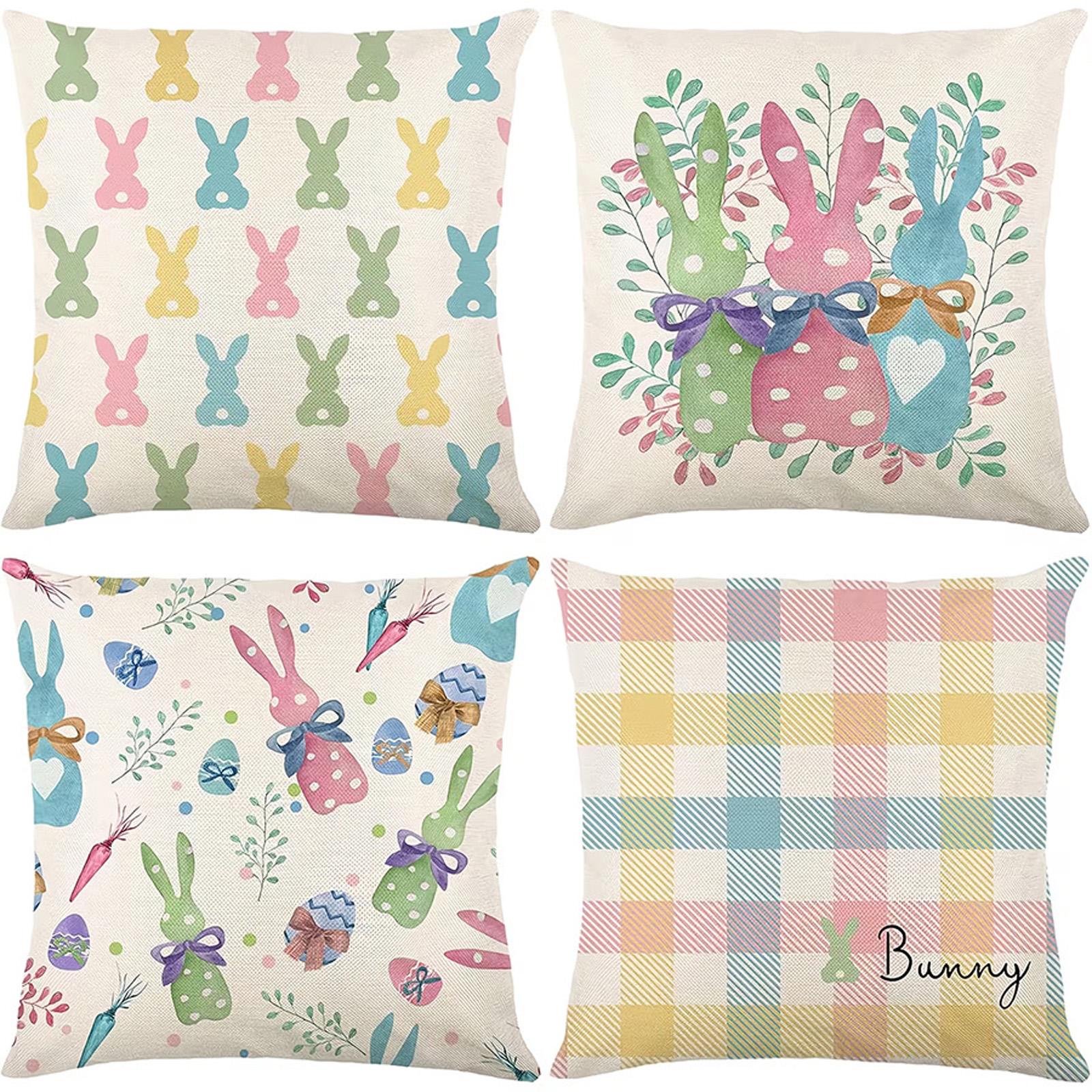 Easter Short Plush Printed Pillow Cover With Bunny And Carrot Sofa Decoration One Size
Easter Short Plush Printed Pillow Cover With Bunny And Carrot Sofa Decoration One Size