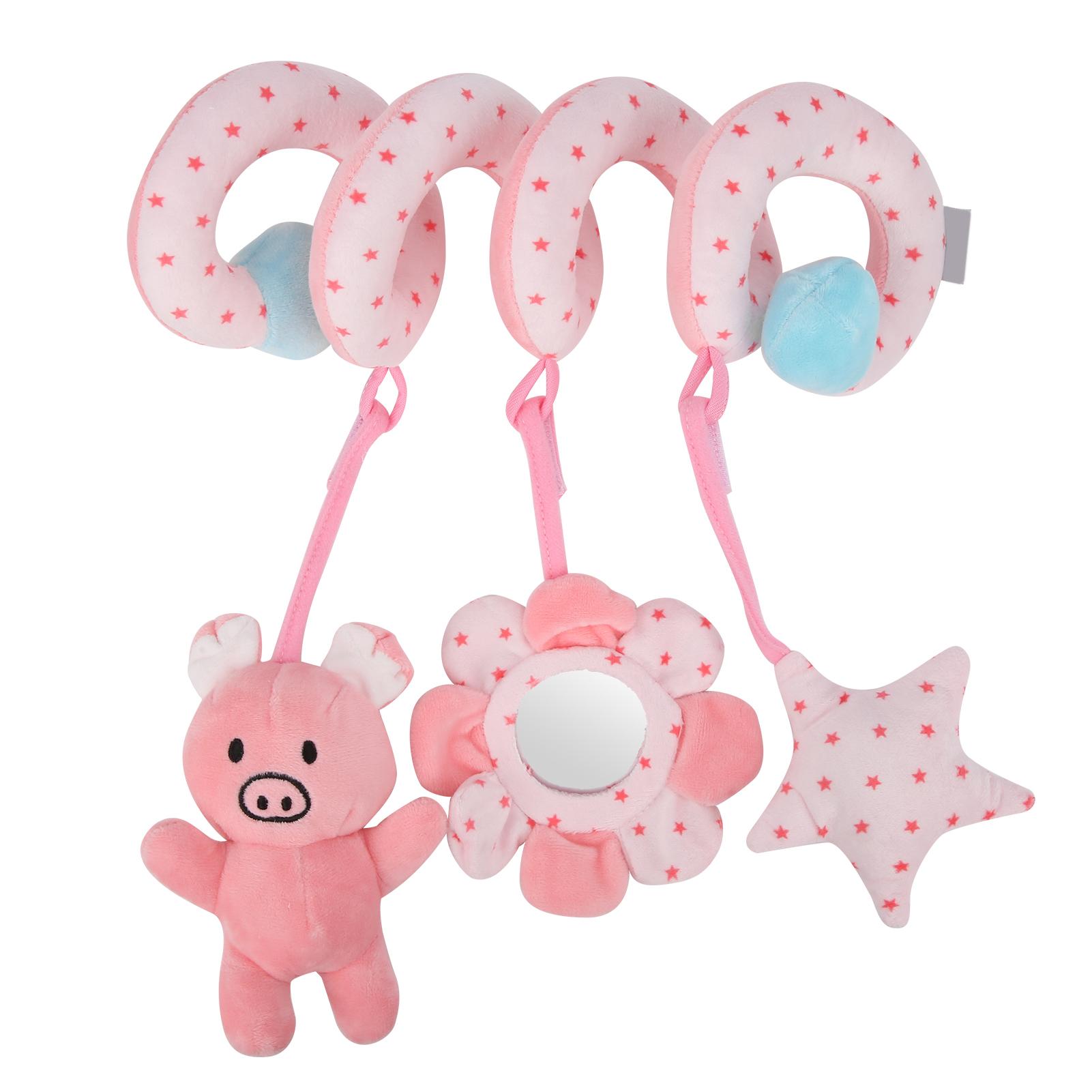 Подвесная игрушка для детской коляски, успокаивающая детская спиральная погремушка для новорожденных, плюшевая игрушка, серая розовый
Подвесная игрушка для детской коляски, успокаивающая детская спиральная погремушка для новорожденных, плюшевая игрушка, серая розовый