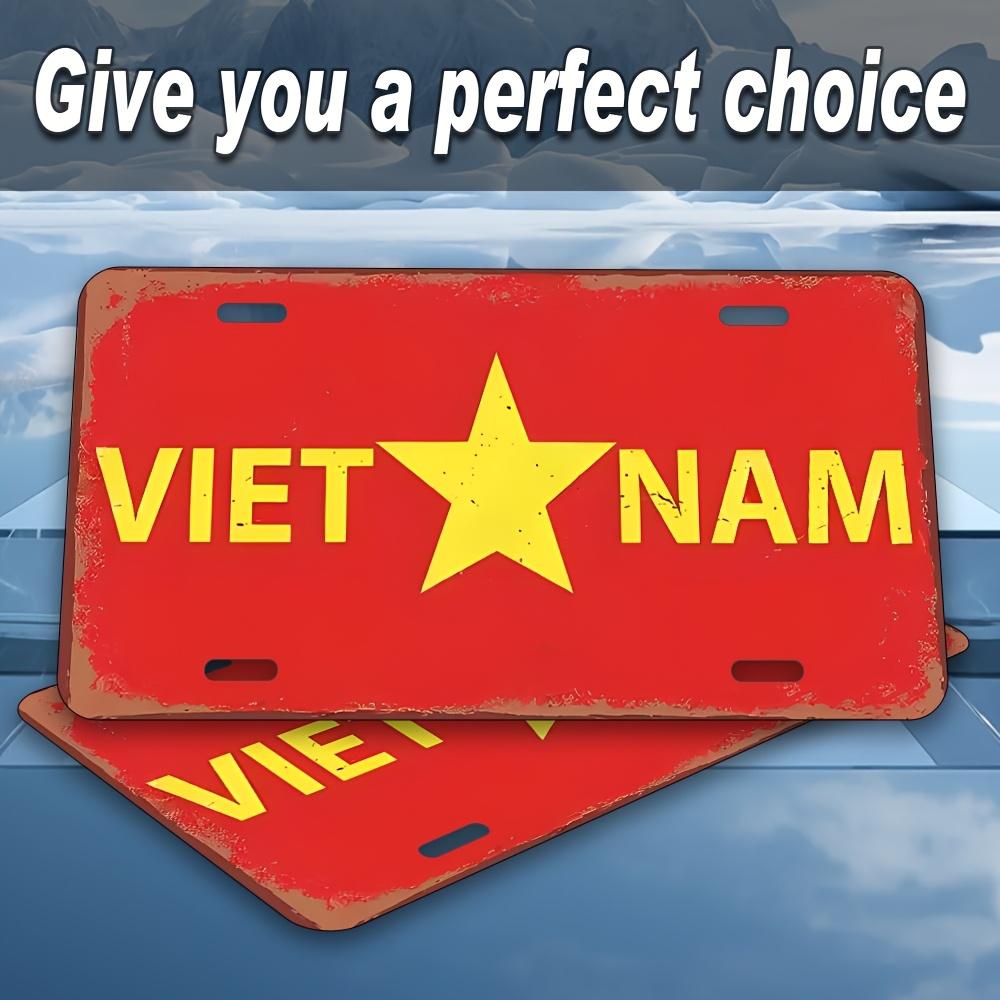 Vintage Distressed Vietnam Flag License Plate Style Aluminum Tin Painting Red Yellow Star Vietnamese National Inspired Aluminu 15x30cm(5.9x7.8inch)
Vintage Distressed Vietnam Flag License Plate Style Aluminum Tin Painting Red Yellow Star Vietnamese National Inspired Aluminu 15x30cm(5.9x7.8inch)