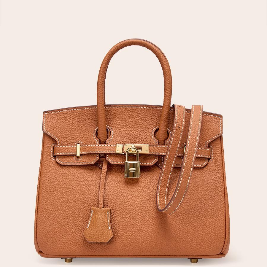 Large Capacity Kelly Top Layer Cowhide Women s Bag with Lychee Pattern Cowhide Platinum Bag
Large Capacity Kelly Top Layer Cowhide Women s Bag with Lychee Pattern Cowhide Platinum Bag